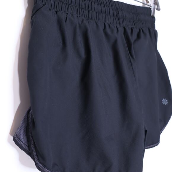 ATHLETA Tia Paisley Shorts Black Drawstring Lightweight Running Active Women's S - Picture 6 of 9